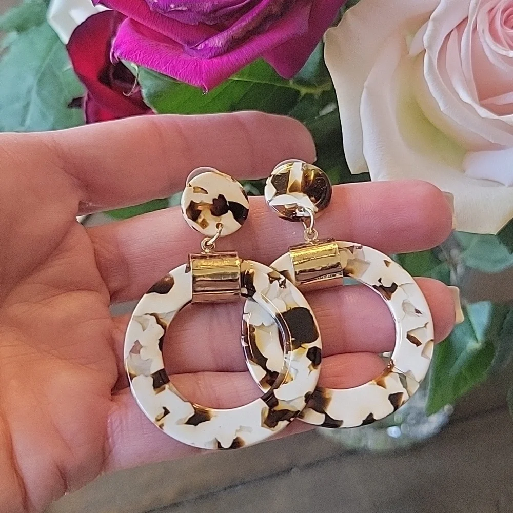 Anthropologie Circle Earrings